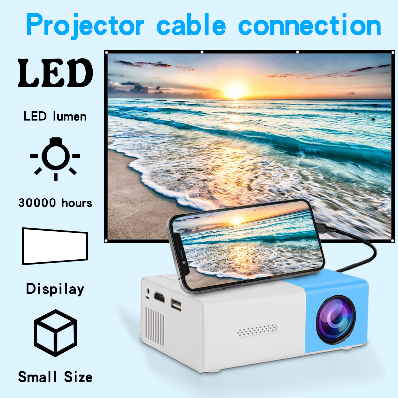 Home Cinema Setup - Ultra-High-Definition-Projektor für die Wandprojektion im Schlafzimmer