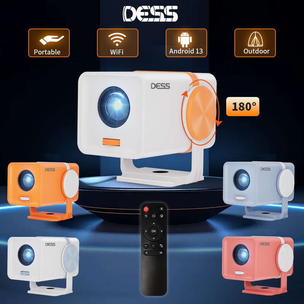 Home Cinema Setup - DESS Projektor Android 13 Dual-Band Wifi6