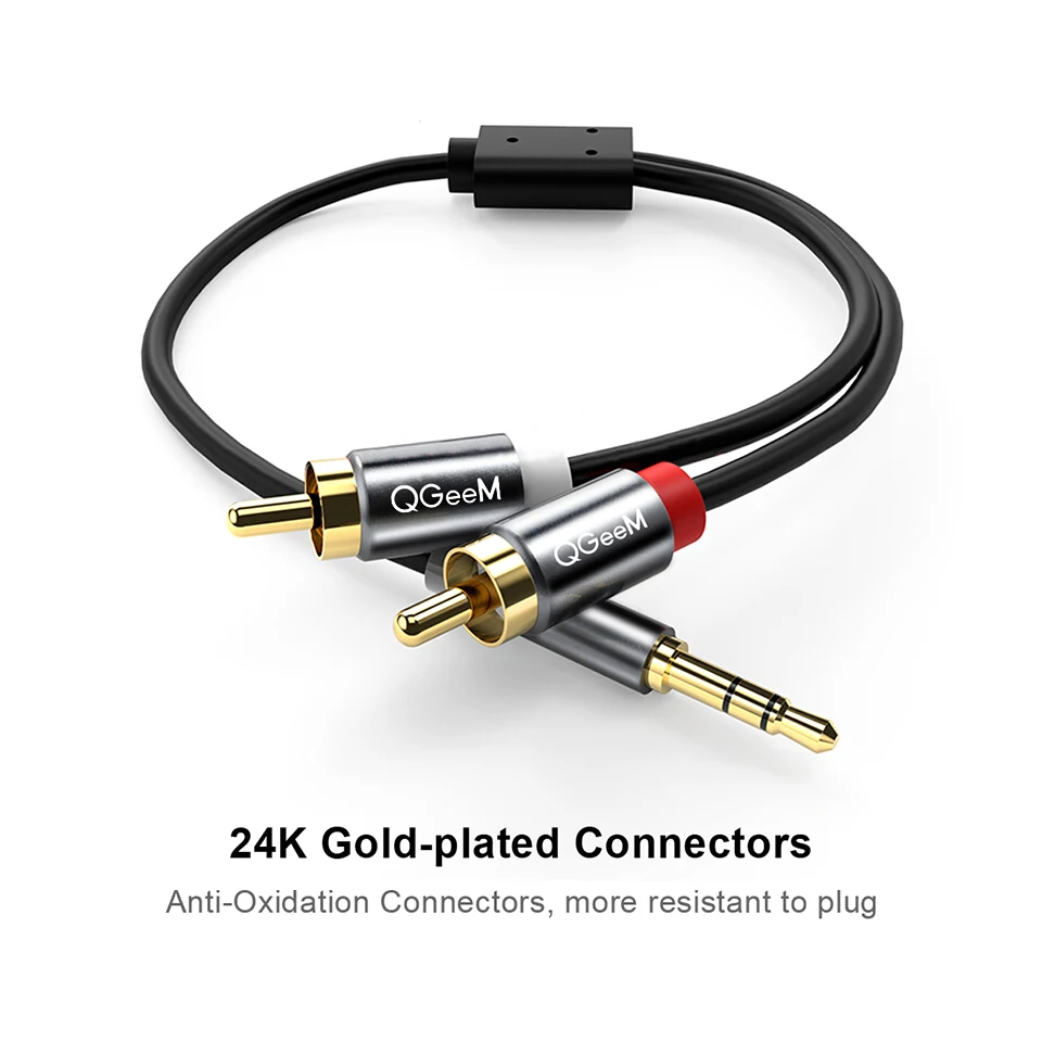 QGeeM RCA-Kabel 2RCA auf 3,5mm – Home Cinema Beamer Bewertung und Preis
