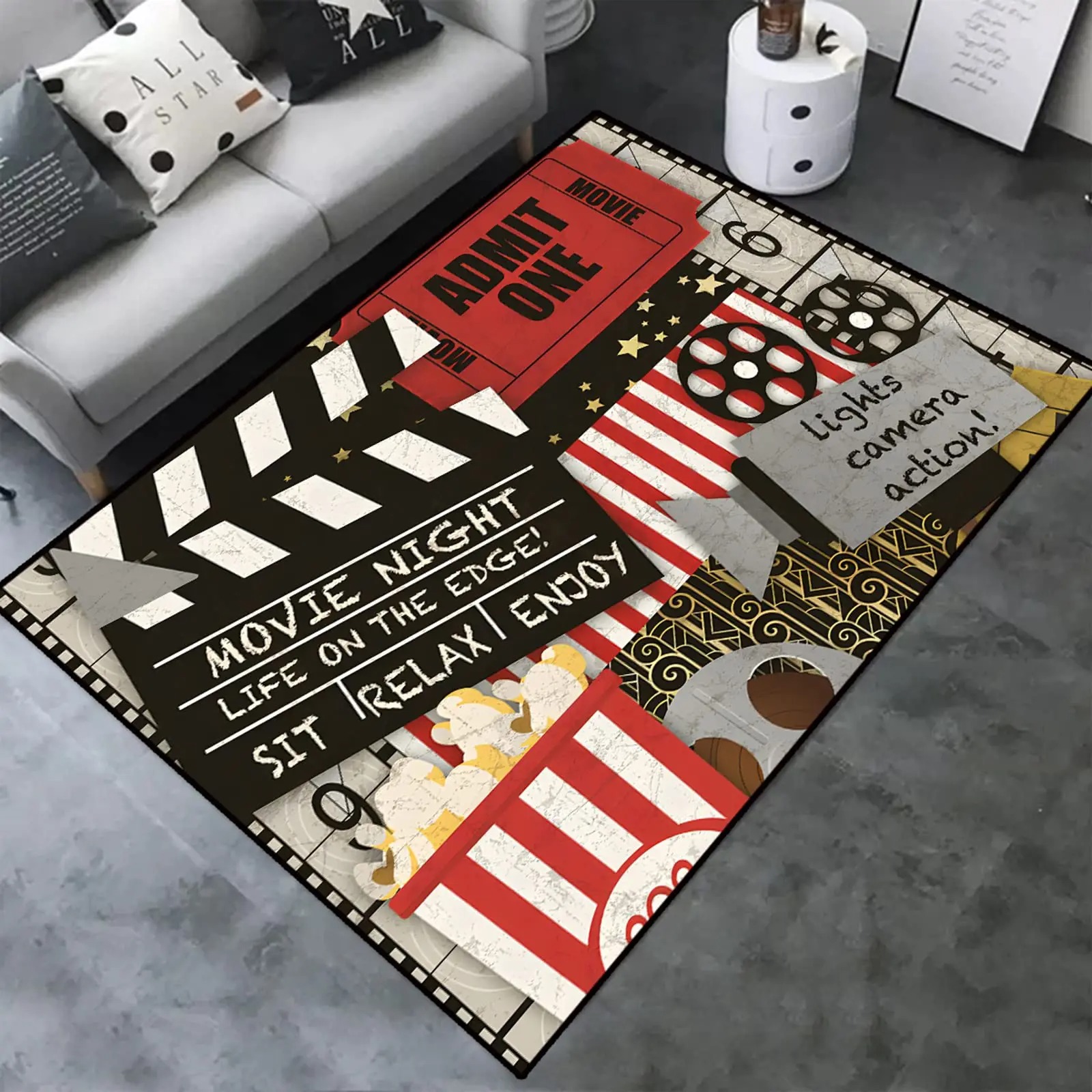 Retro Kino Heimkino Bereich Te – Home Cinema Flooring Bewertung und Preis