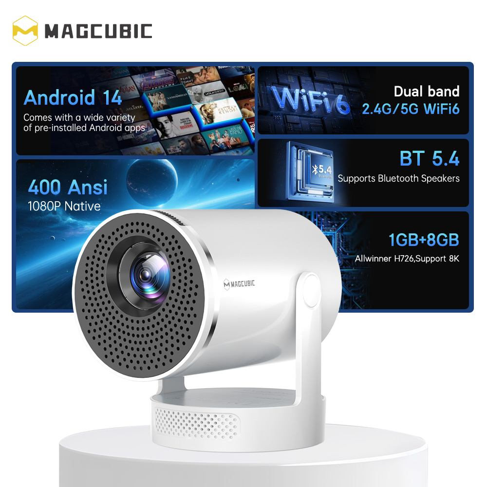 Magcubic Android 14 Native 108 – Home Cinema Setup Bewertung und Preis