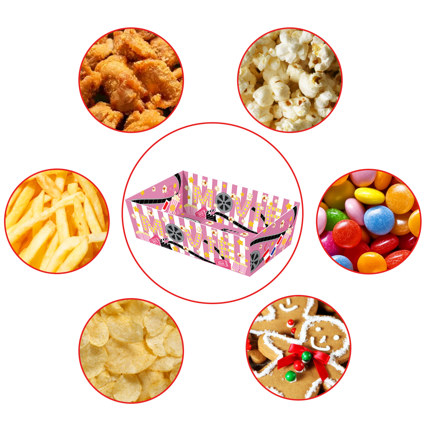 Einweg-Popcornschalen aus Papi – Home Cinema Events Bewertung und Preis