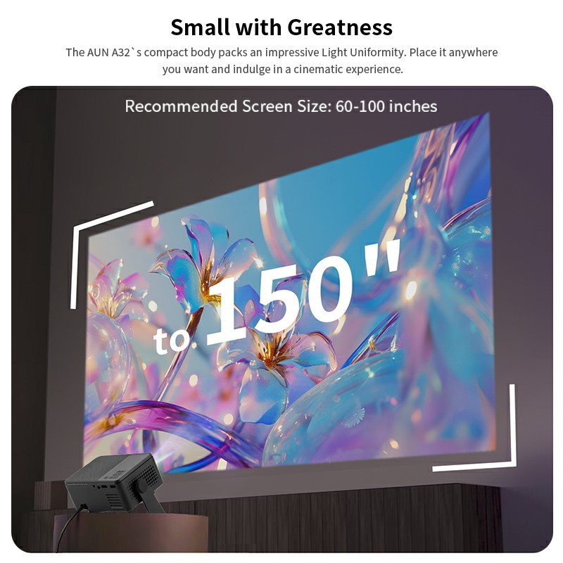 AUN A32 Pro Android 13 Projekt – Home Cinema Setup Bewertung und Preis
