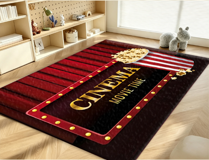 Kino-Popcorn-Themen-Teppich fü – Home Cinema Flooring Bewertung und Preis