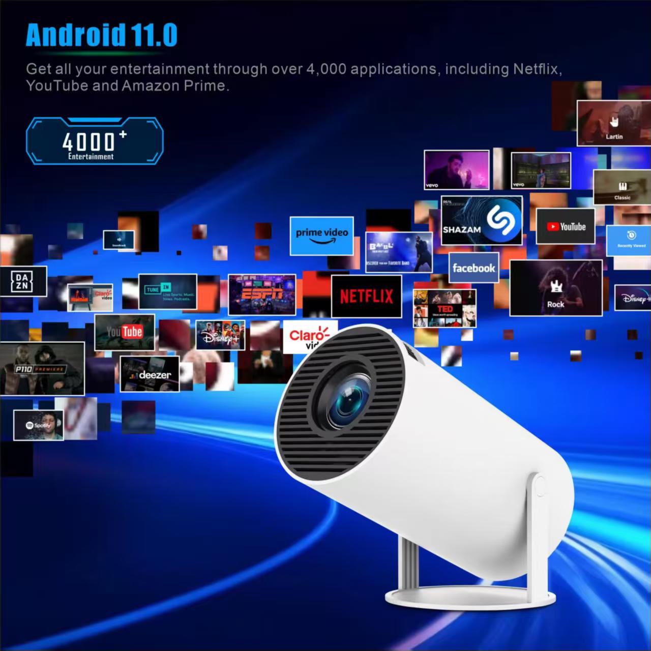 Mini HY300 Tragbarer Projektor – Home Cinema Setup Bewertung und Preis